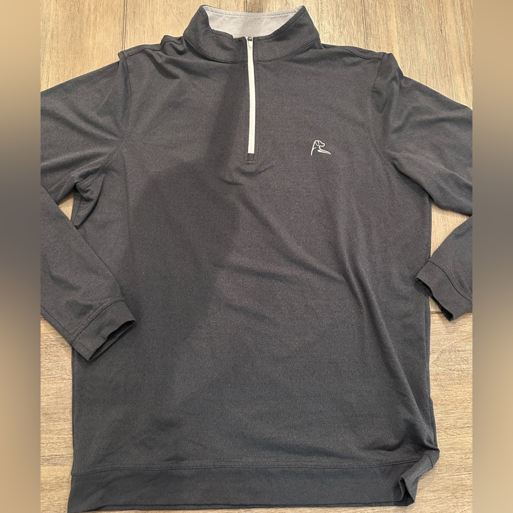 Rhoback Solid Performance Quarter Zip Size M Dark… - image 1